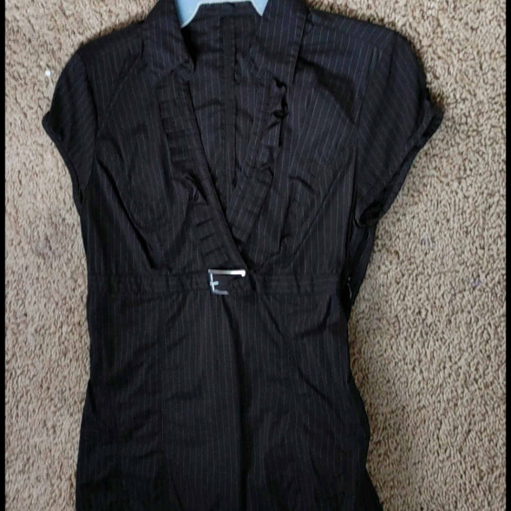 Black Collared Top